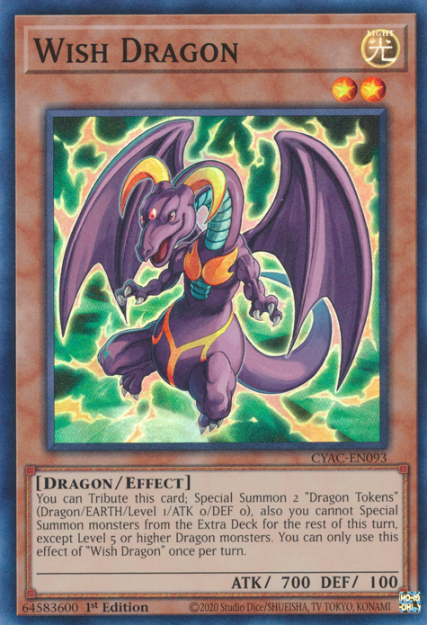 Wish Dragon [CYAC-EN093] Super Rare | The CG Realm