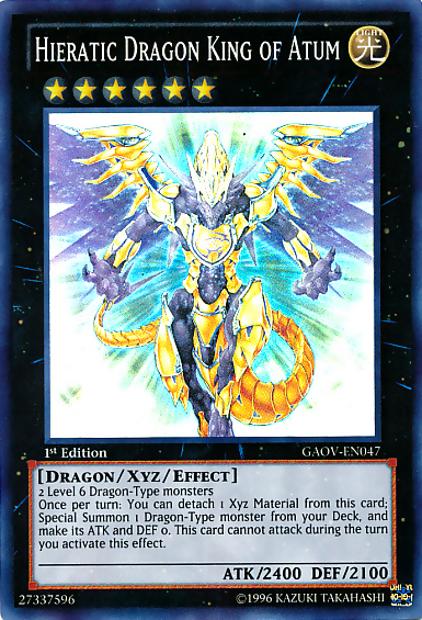 Hieratic Dragon King of Atum [GAOV-EN047] Super Rare | The CG Realm