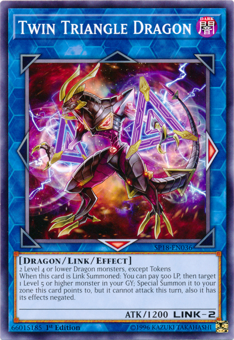 Twin Triangle Dragon [SP18-EN036] Common | The CG Realm