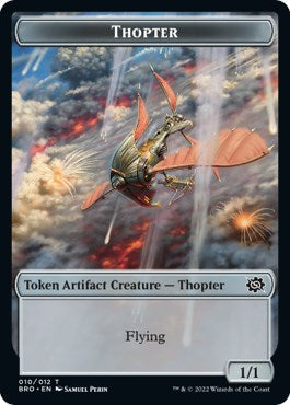 Myr // Thopter (010) Double-Sided Token [The Brothers' War Commander Tokens] | The CG Realm