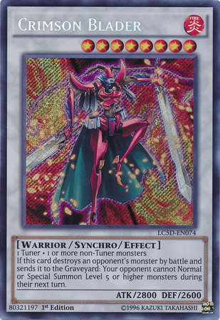 Crimson Blader [LC5D-EN074] Secret Rare | The CG Realm