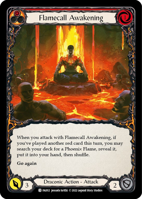 Flamecall Awakening [FAI012] (Uprising Fai Blitz Deck) | The CG Realm