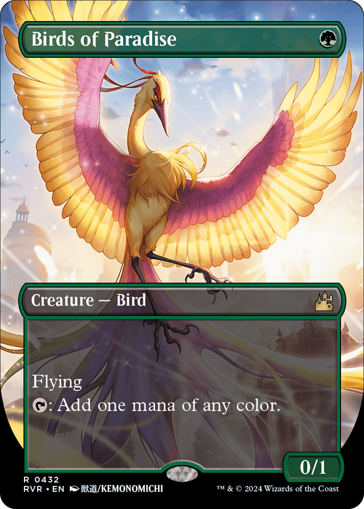 Birds of Paradise (Anime Borderless) [Ravnica Remastered] | The CG Realm