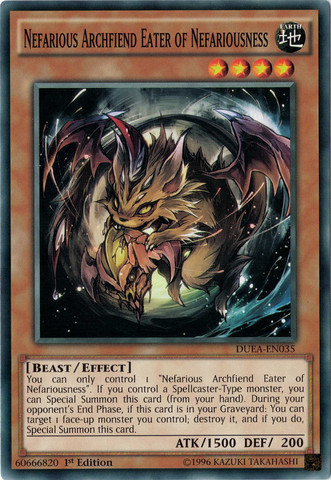 Nefarious Archfiend Eater of Nefariousness [DUEA-EN035] Common | The CG Realm