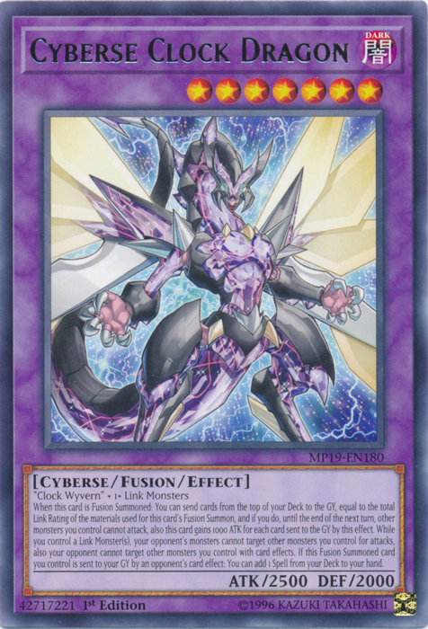 Cyberse Clock Dragon [MP19-EN180] Rare | The CG Realm