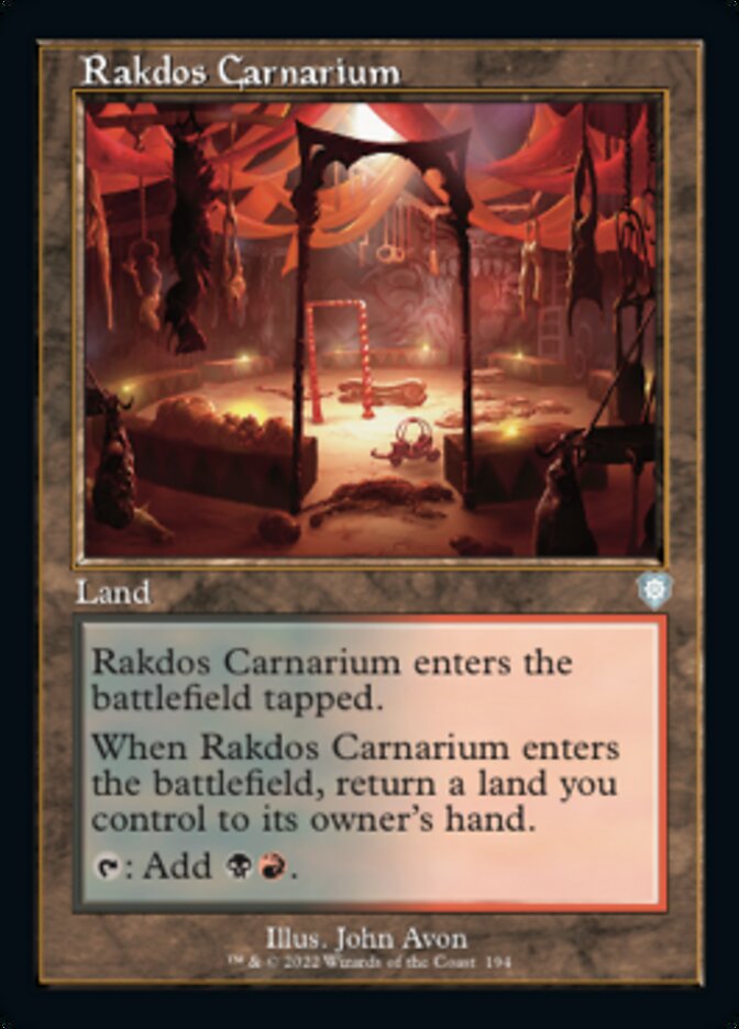 Rakdos Carnarium (Retro) [The Brothers' War Commander] | The CG Realm