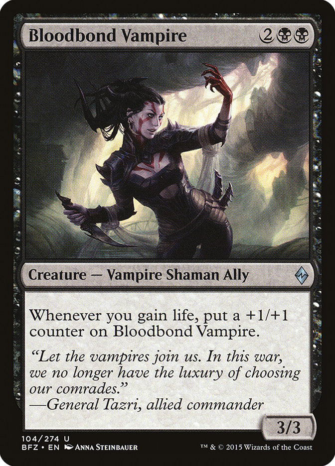 Bloodbond Vampire [Battle for Zendikar] | The CG Realm