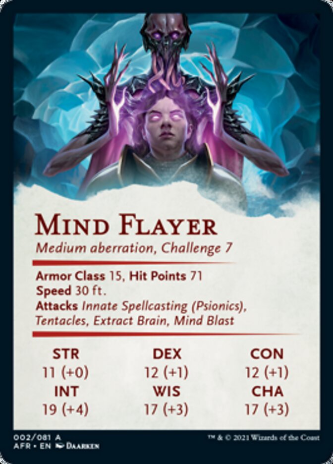 Mind Flayer Art Card [Dungeons & Dragons: Adventures in the Forgotten Realms Art Series] | The CG Realm