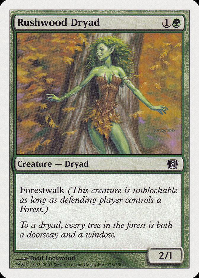 Rushwood Dryad [Eighth Edition] | The CG Realm