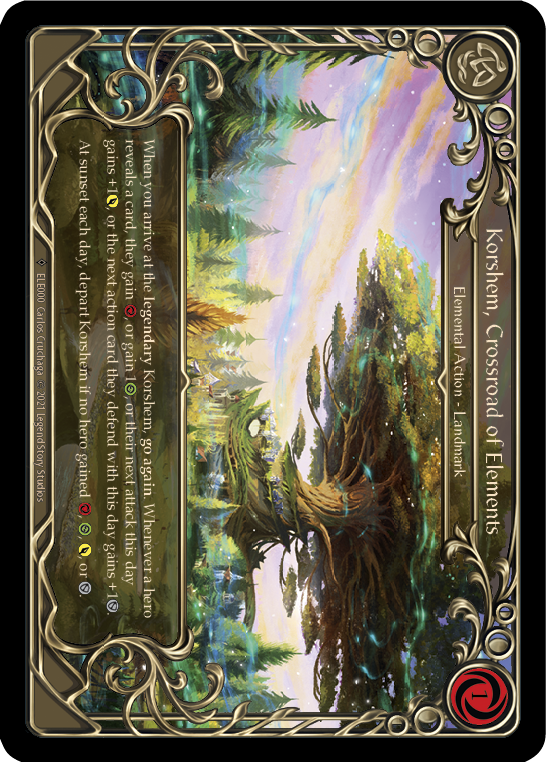 Korshem, Crossroad of Elements [U-ELE000] (Tales of Aria Unlimited)  Unlimited Rainbow Foil | The CG Realm