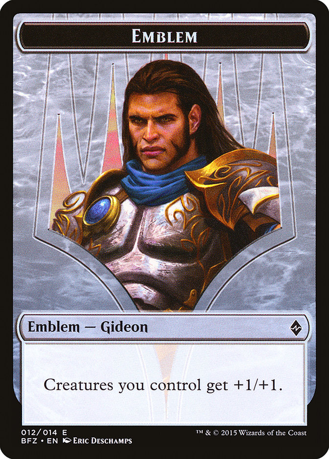 Gideon, Ally of Zendikar Emblem [Battle for Zendikar Tokens] | The CG Realm