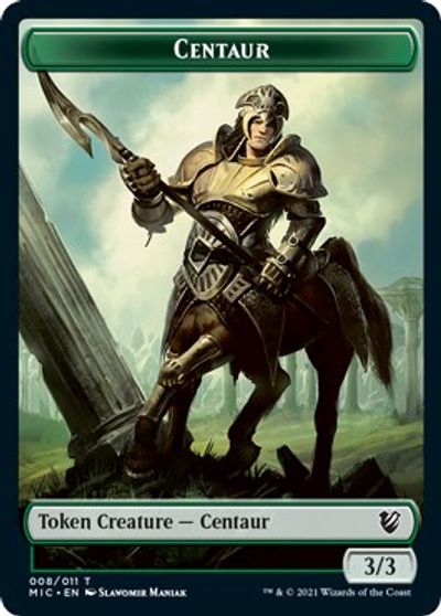 Centaur // Wolf Double-Sided Token [Innistrad: Midnight Hunt Commander Tokens] | The CG Realm