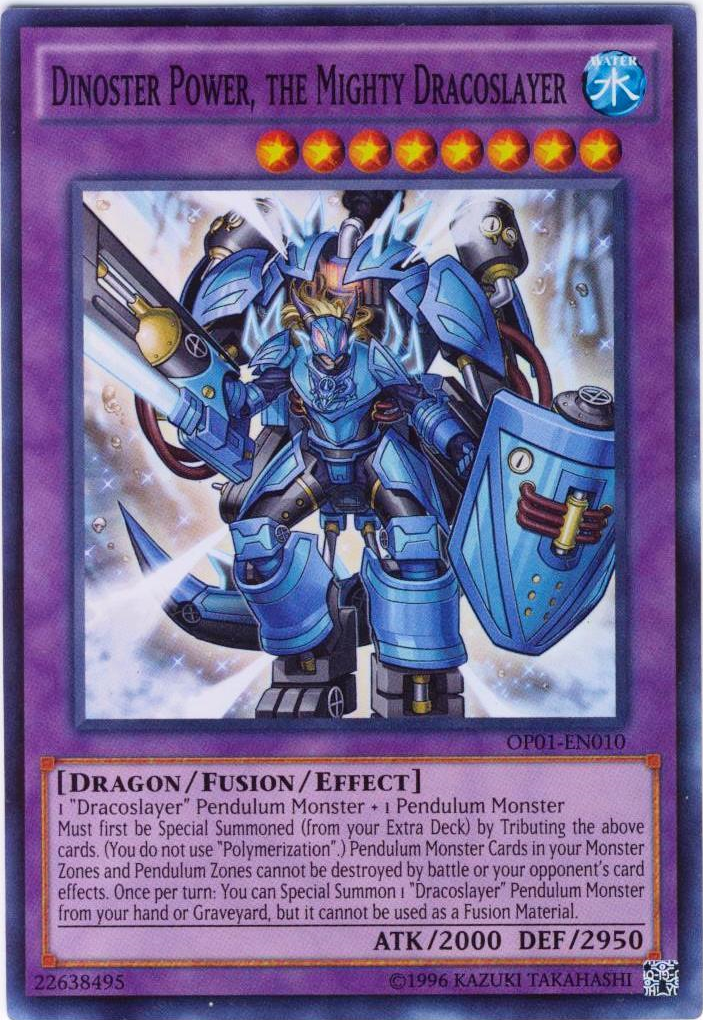 Dinoster Power, the Mighty Dracoslayer [OP01-EN010] Super Rare | The CG Realm