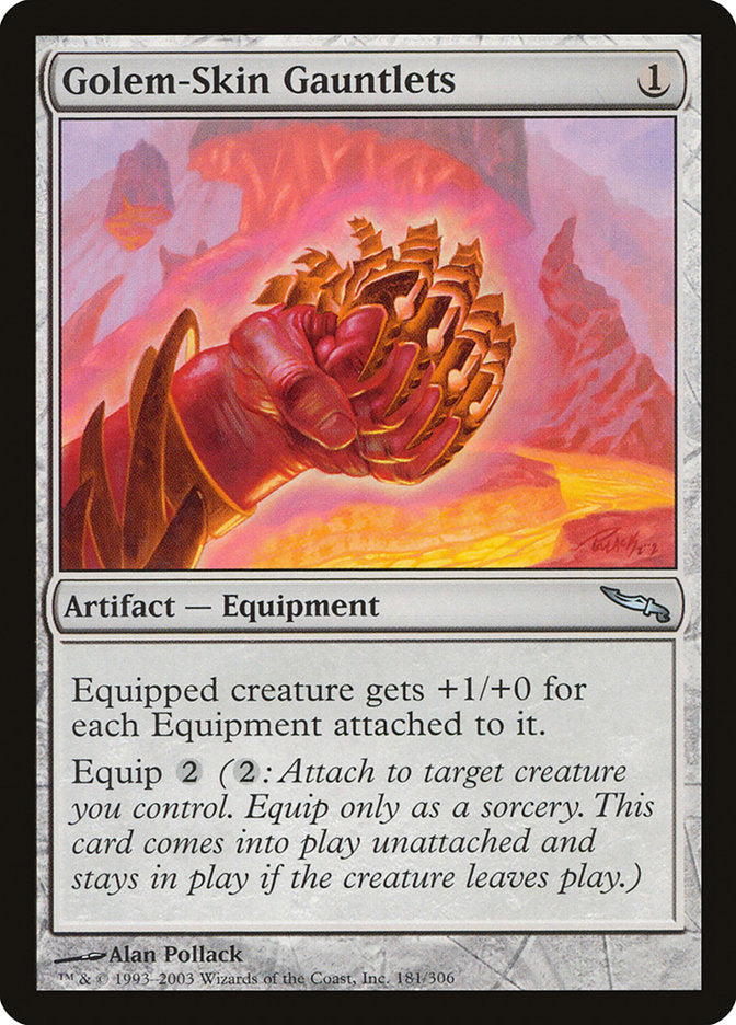 Golem-Skin Gauntlets [Mirrodin] | The CG Realm