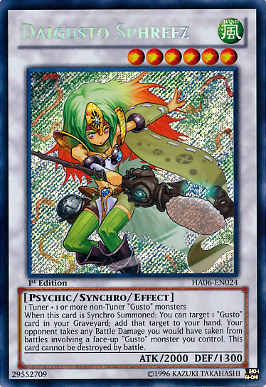 Daigusto Sphreez [HA06-EN024] Secret Rare | The CG Realm