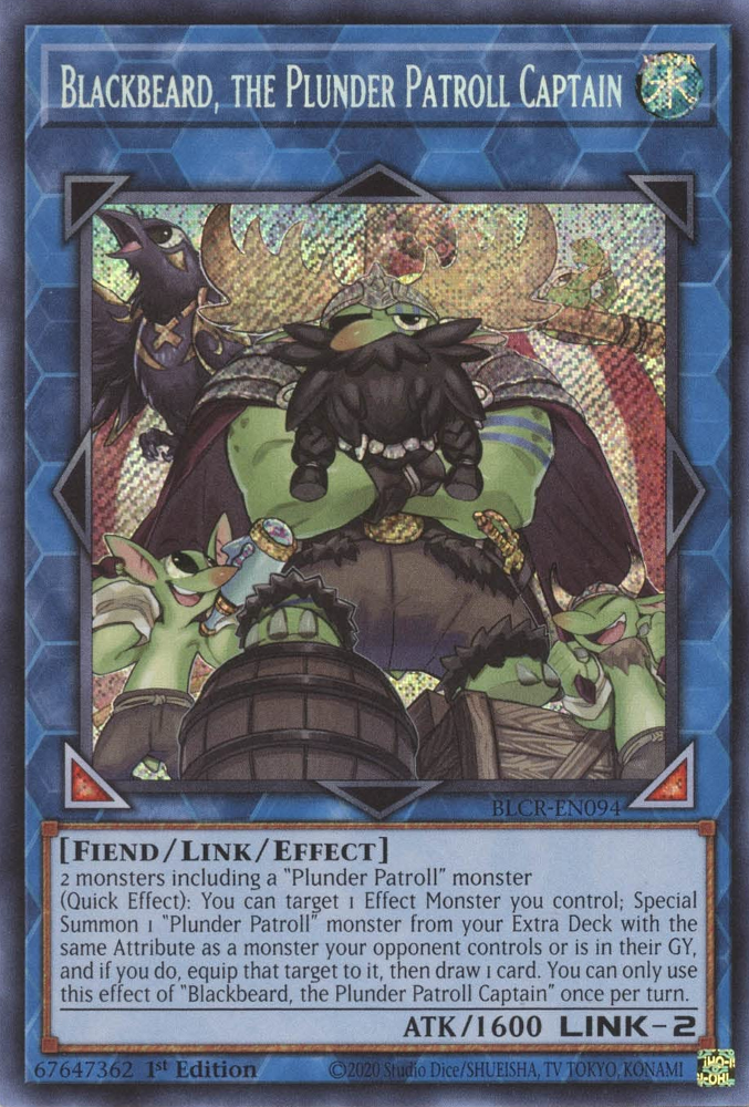 Blackbeard, the Plunder Patroll Captain [BLCR-EN094] Secret Rare | The CG Realm