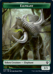 Frog Lizard // Elephant Double-Sided Token [Commander 2021 Tokens] | The CG Realm