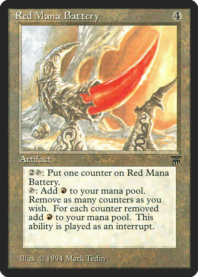 Red Mana Battery [Legends] | The CG Realm