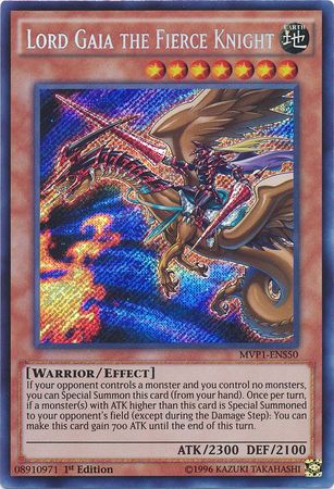 Lord Gaia the Fierce Knight [MVP1-ENS50] Secret Rare | The CG Realm