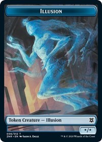 Illusion // Plant Double-Sided Token [Zendikar Rising Tokens] | The CG Realm