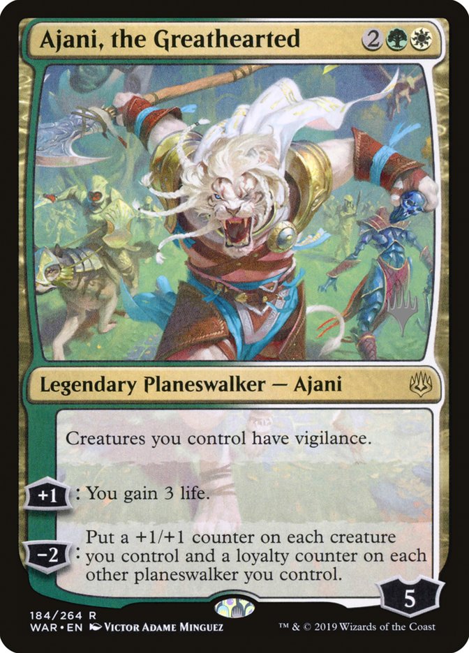 Ajani, the Greathearted (Promo Pack) [War of the Spark Promos] | The CG Realm