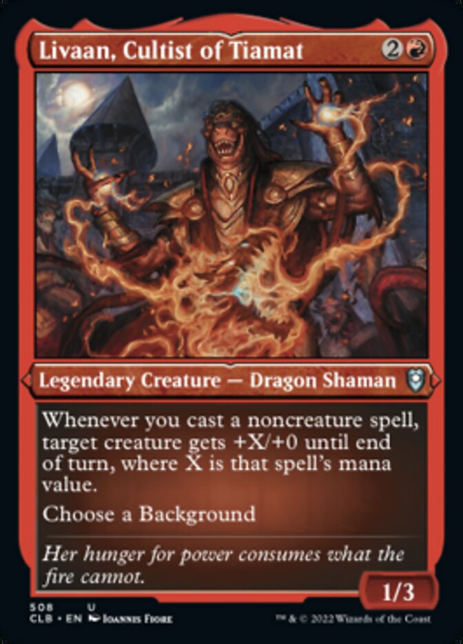 Livaan, Cultist of Tiamat (Foil Etched) [Commander Legends: Battle for Baldur's Gate] | The CG Realm