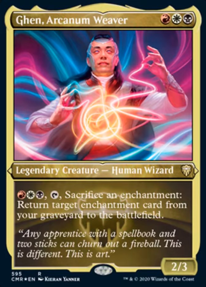 Ghen, Arcanum Weaver (Etched) [Commander Legends] | The CG Realm