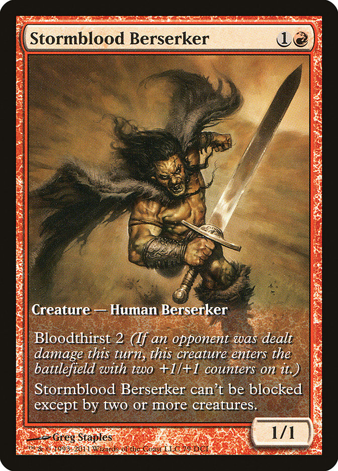 Stormblood Berserker (Extended Art) [Magic 2012 Promos] | The CG Realm