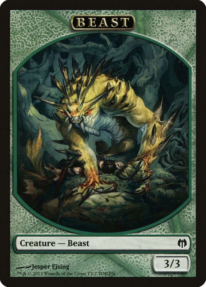 Beast Token [Duel Decks: Heroes vs. Monsters Tokens] | The CG Realm