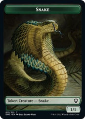 Snake // Hydra Double-Sided Token [Dominaria United Commander Tokens] | The CG Realm