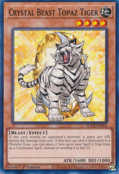 Crystal Beast Topaz Tiger [SDCB-EN004] Common | The CG Realm