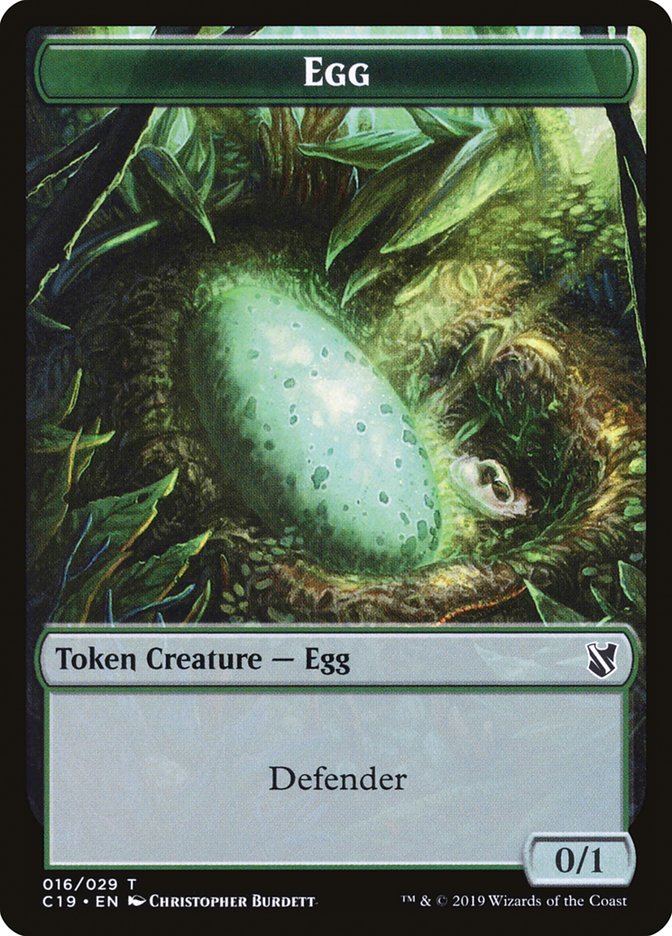 Centaur // Egg Double-Sided Token [Commander 2019 Tokens] | The CG Realm