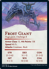 Frost Giant Art Card (Gold-Stamped Signature) [Dungeons & Dragons: Adventures in the Forgotten Realms Art Series] | The CG Realm