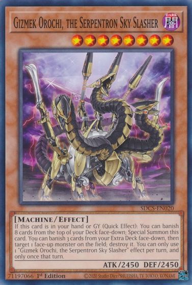 Gizmek Orochi, the Serpentron Sky Slasher [SDCS-EN020] Common | The CG Realm