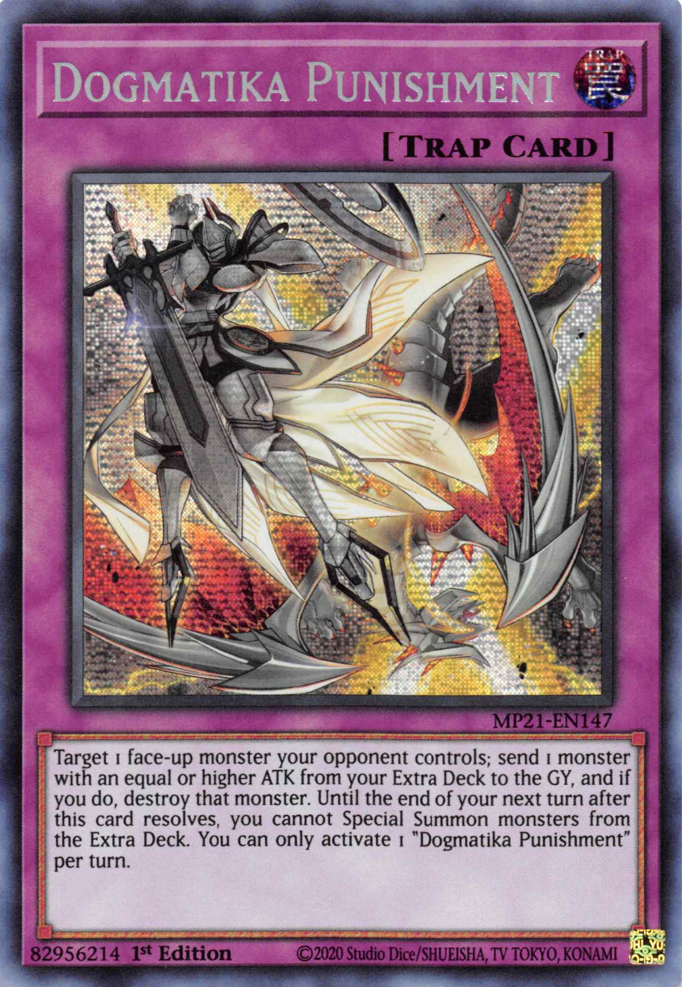 Dogmatika Punishment [MP21-EN147] Prismatic Secret Rare | The CG Realm