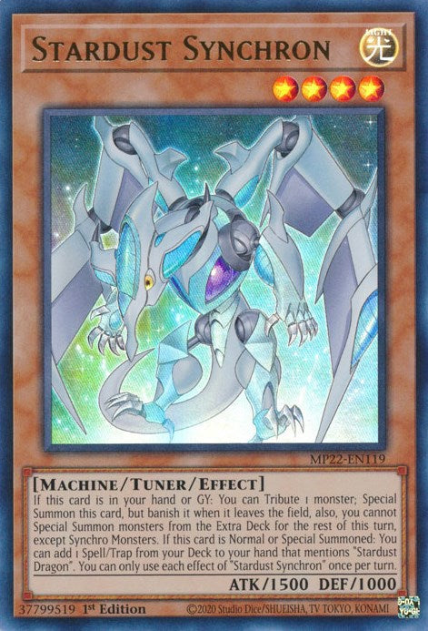 Stardust Synchron [MP22-EN119] Ultra Rare | The CG Realm