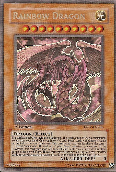 Rainbow Dragon [TAEV-EN006] Ghost Rare | The CG Realm