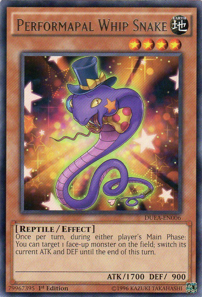 Performapal Whip Snake [DUEA-EN006] Rare | The CG Realm