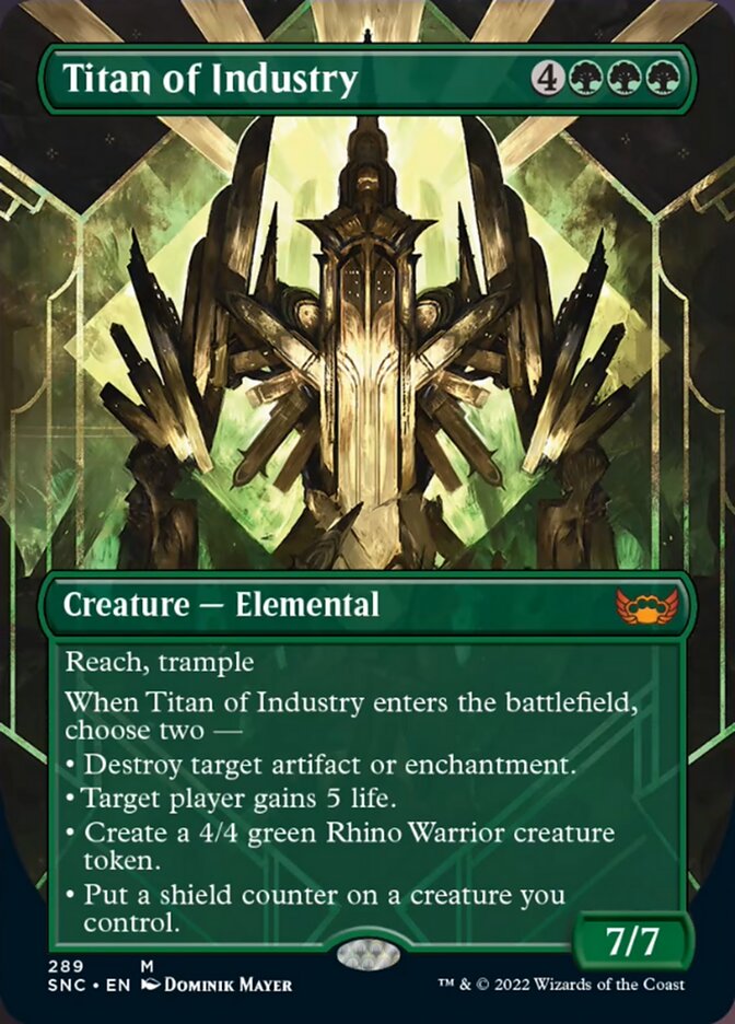 Titan of Industry (Borderless Alternate Art) [Streets of New Capenna] | The CG Realm