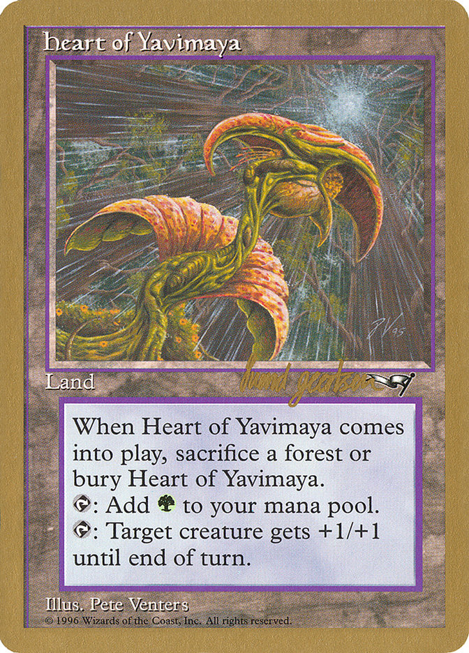 Heart of Yavimaya (Svend Geertsen) [World Championship Decks 1997] | The CG Realm