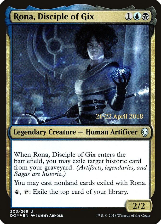 Rona, Disciple of Gix [Dominaria Prerelease Promos] | The CG Realm