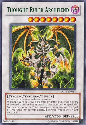 Thought Ruler Archfiend (Green) [DL11-EN014] Rare | The CG Realm