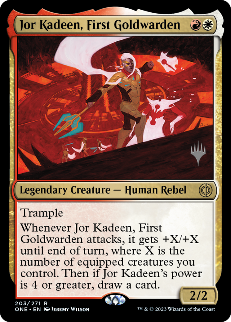 Jor Kadeen, First Goldwarden (Promo Pack) [Phyrexia: All Will Be One Promos] | The CG Realm