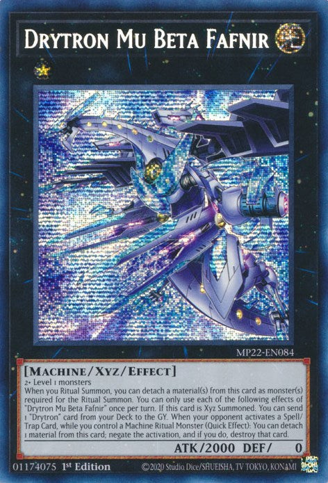 Drytron Mu Beta Fafnir [MP22-EN084] Prismatic Secret Rare | The CG Realm