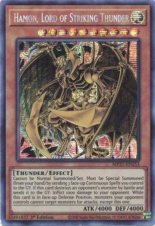 Hamon, Lord of Striking Thunder [MP21-EN253] Prismatic Secret Rare | The CG Realm