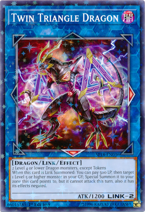 Twin Triangle Dragon [SP18-EN036] Starfoil Rare | The CG Realm