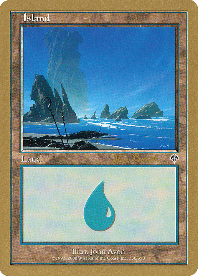 Island (ab336a) (Alex Borteh) [World Championship Decks 2001] | The CG Realm