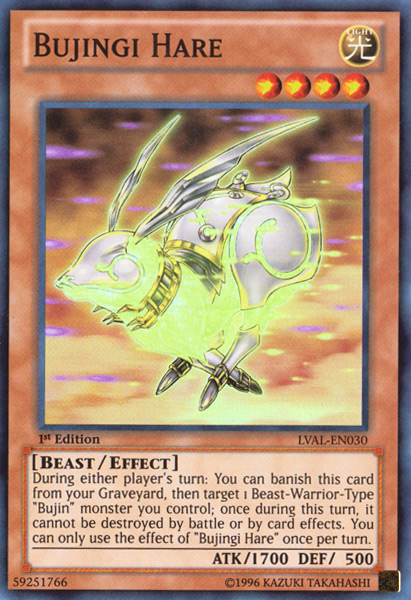 Bujingi Hare [LVAL-EN030] Super Rare | The CG Realm