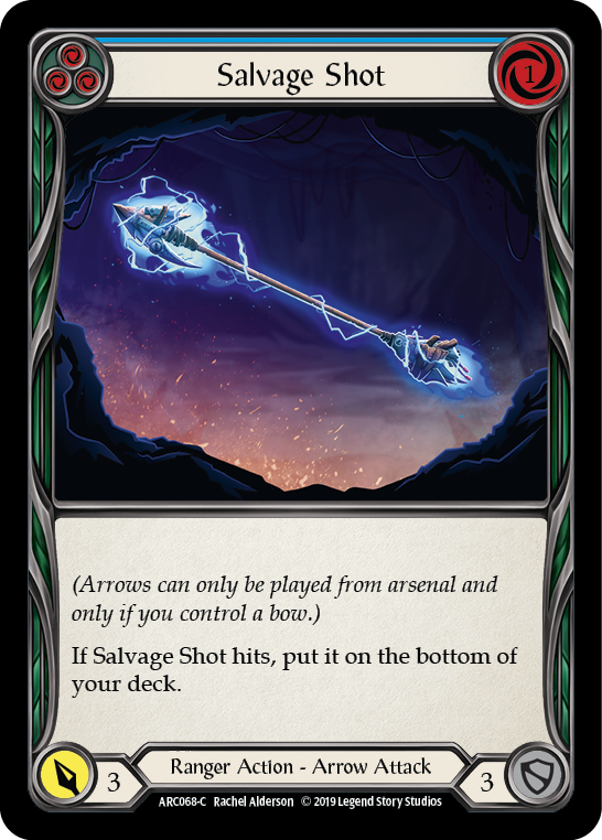 Salvage Shot (Blue) [ARC068-C] (Arcane Rising)  1st Edition Normal | The CG Realm