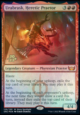 Urabrask, Heretic Praetor [Streets of New Capenna Prerelease Promos] | The CG Realm